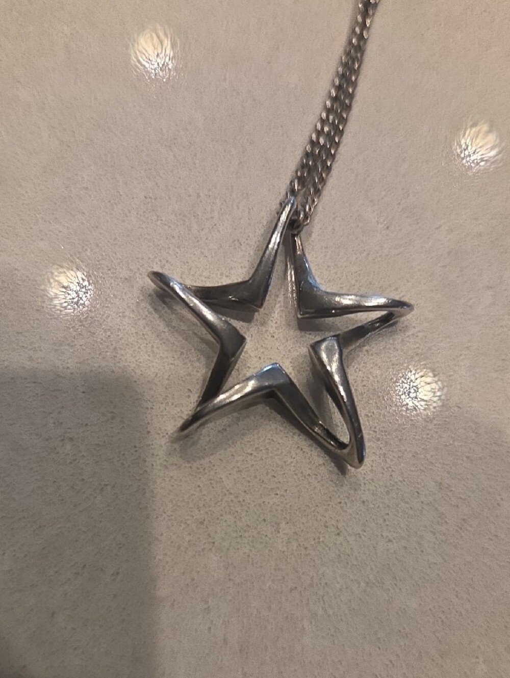 James Avery Sterling Floating Star Silver Necklace - Picture 2 of 3